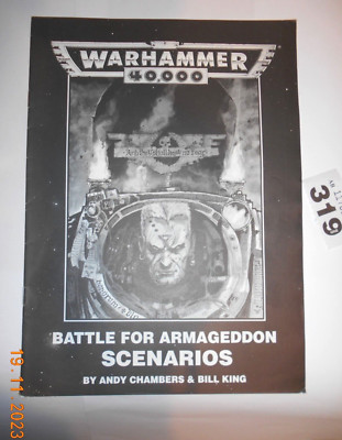 Games Workshop/Warhammer 40000 Battle for Armageddon Scenarios Soft Cover 1993.