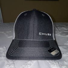 ahead CHUBB Charcoal Gray White Mesh Trucker SnapBack Hat