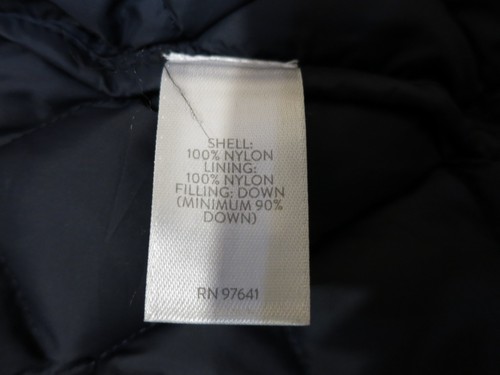 J Jill Women's Blue Pockets Lightweight Down Full Zip Quilted Puffer Sz XL - Picture 6 of 10