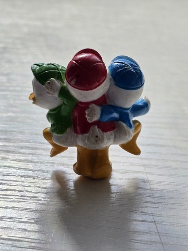 Rare VINTAGE HUEY DEWEY AND LOUIE DUCK FIGURE 2" Duck Tales - Picture 2 of 3