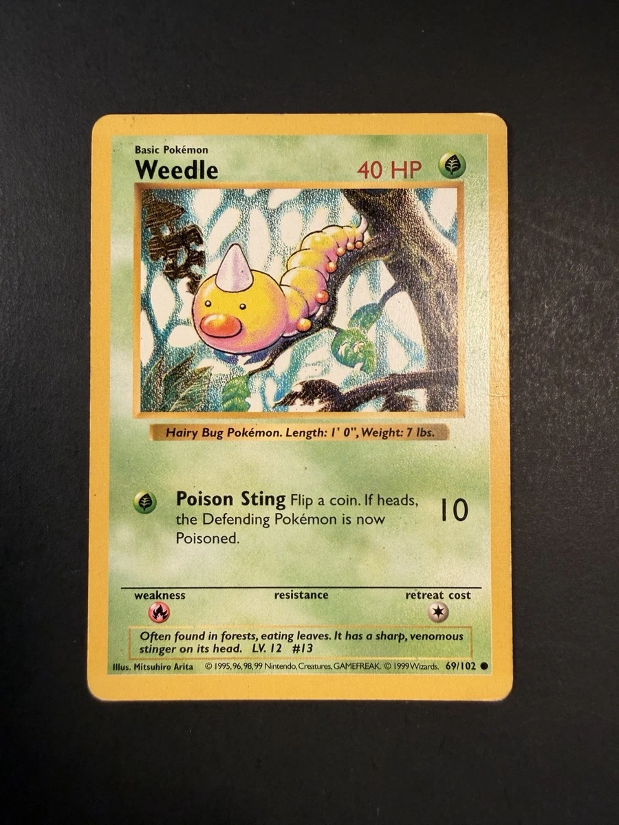 Weedle Pokémon TCG Cards for sale | eBay