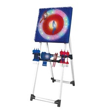 Eastpoint Light Up Axe Throw Set With Steel Frame 8 Light Axes & 6 Darts 5FT 