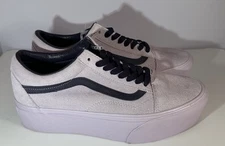 Vans Old Skool Stackform Lac Unisex Men 7.5 Women 9 Shoes Purple Lavender Suede