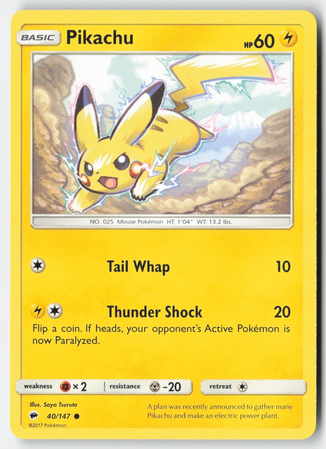 Pokemon - Pikachu #40/147 - BUS Common
