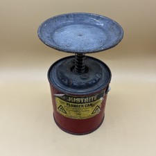 Justrite Plunger Can Made in USA red solvent can USED 2pt 10143 #050