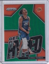 Alyssa Thomas 2023 Panini Prizm WNBA Get Hyped Green #2 Connecticut Sun
