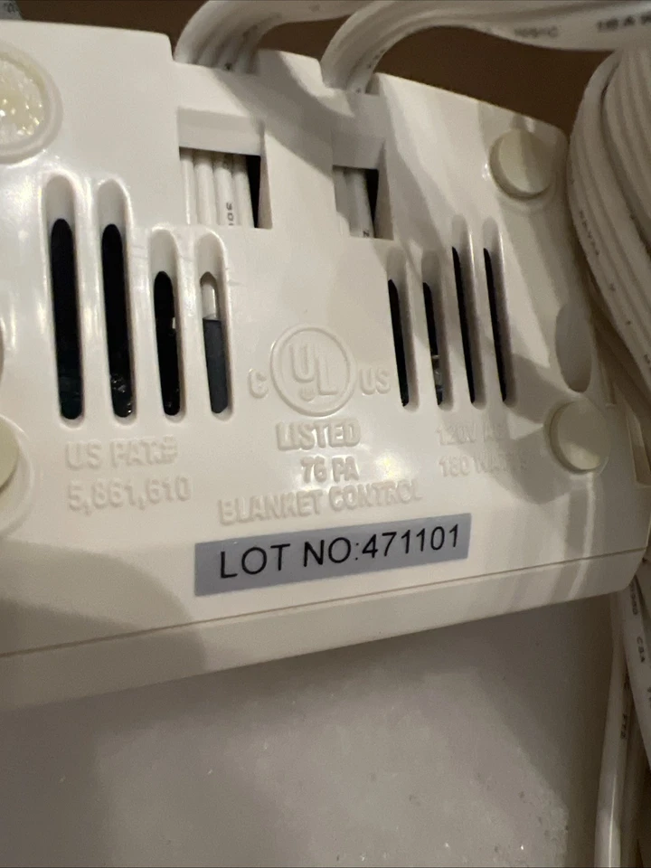 Biddeford TC11BA 76PA Electric Heating Blanket 4-Prong Heat Controller.       - Image 3 of 3