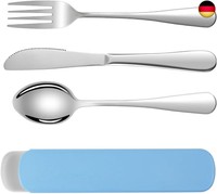 Hotut Campingbesteck, 4 StüCk Edelstahl Reisebesteck Mit Etui, Besteckset To