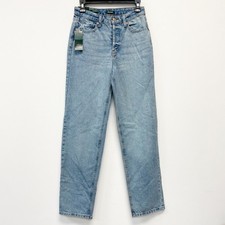 Wild Fable Womens High-Rise Straight Jeans Size 2 Light Wash 100 Recycled