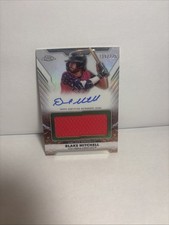 BLAKE MITCHELL 2025 TOPPS CHROME PRO DEBUT JUMBO PATCH AUTO /225 SSP GAME USED