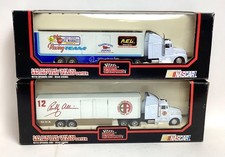 Lot of 2 1991 Racing Champions NASCAR 1/64 Scale Diecast Racing Team Transporter