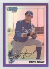 2010 Bowman Chrome Prospects Purple Refractor 764/999 David Lough #BCP107 h3a