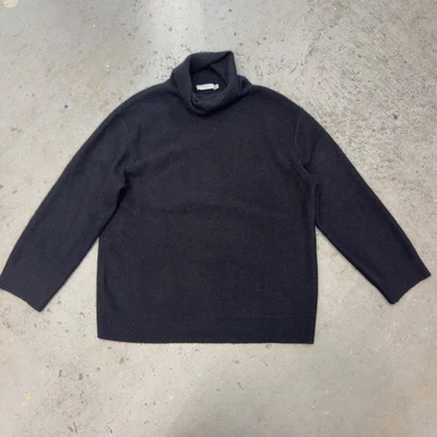 Vince Black 100% Cashmere Turtleneck Relaxed Sweater Womens Medium