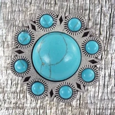 Bling Turquoise Concho CON409-A