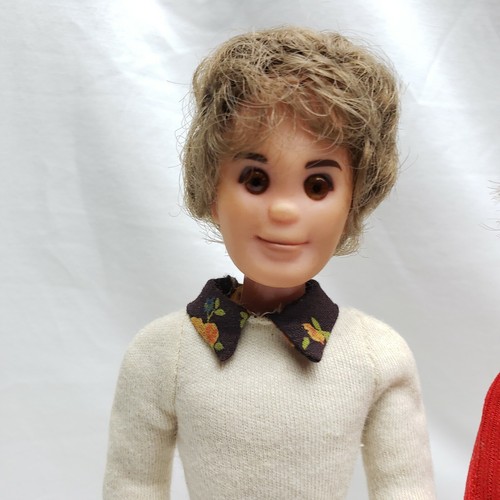 Vintage 1973 Mattel Sunshine Family LOT of 2 Steve Dad Doll Brown Hair Jointed - Picture 6 of 12