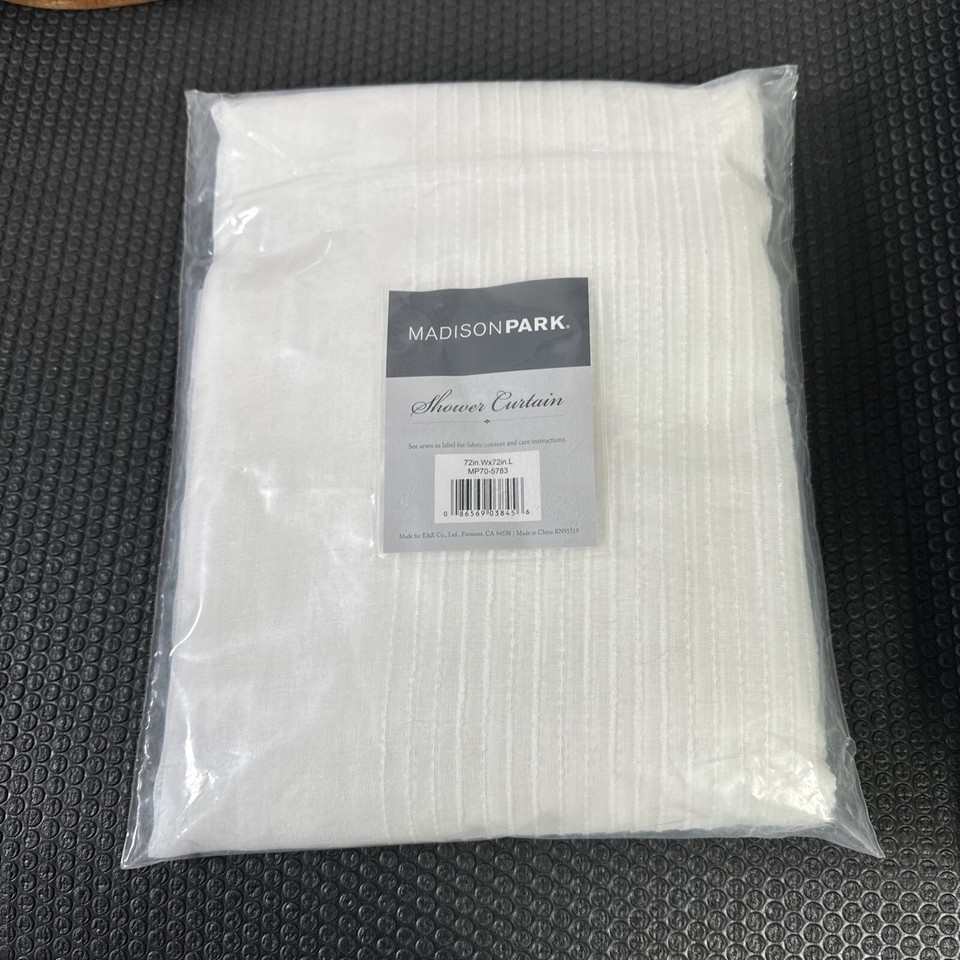 Madison Park Anna Sheer Shower Curtain 72x72" eBay