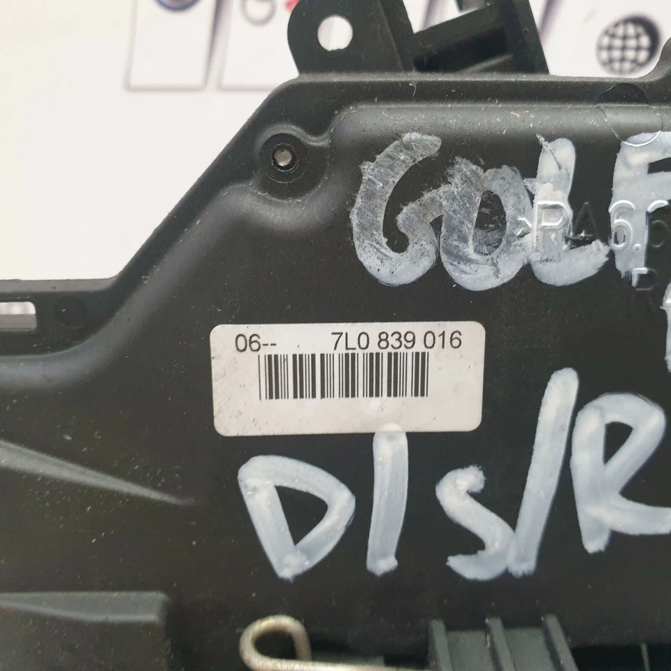 MECANISMO DE BLOQUEO DE PUERTA VW GOLF MK5 5 PUERTAS LADO DEL CONDUCTOR TRASERO 04-09 7L0839016 Foto 3 de 4