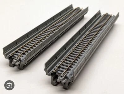 KATO 20-410 N.2 Rails Droits mm.186 pour Viaduc Et Ponts Sopraelevati Échelle-n - Photo 1/4