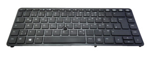Original Tastatur Keyboard QWERTY FRA aus Notebook HP 740 850 840 G1 G2