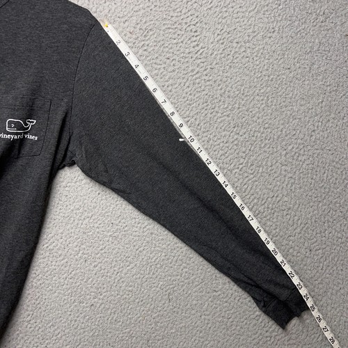 Vineyard Vines Shirt Mens Small Gray Pullover Spellout Outdoor Stretch Pullover - Picture 6 of 13