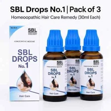 SBL Drops No.1 Hairfall Dandruff Itchy Scalp Split Ends 30ml x 3 | 5 Yr Shelf