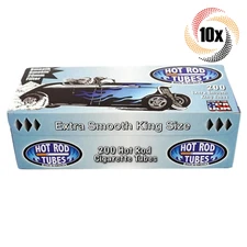 10x Boxes Hot Rod Extra Smooth KING SIZE ( 2,000 Tubes ) Cigarette Tobacco RYO