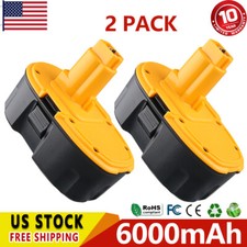 2 PACK 18V 18 Volt Lithium-Ion Battery For Dewalt XRP 6.0Ah DC9096 DC9098 DC9099