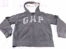GAP KIDSCOLD WEATHER GRAY FULL ZIP UP COZY HOODIE SWEATER YOUTH M 8 
