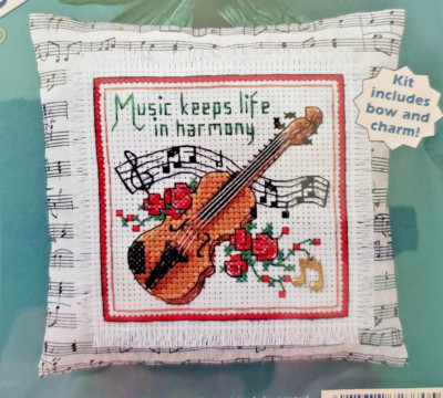 Dimensions Cherished Charms ''Life's Harmony'' Cross Stitch Kit Size 5'' x 5''