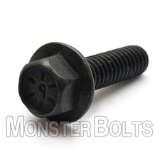 Bulk Qty 2000 - 1/4-20 x 1-1/2" Hex Flange Frame Bolt Grade 8 Black Phosphate
