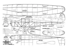 Endurance Flyer Rubber Power 50" WS RC Model Airplane Plans Templates PDF on USB