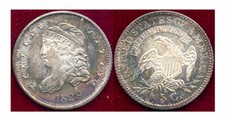 1829 5C-Nice Toning- Capped Bust Half Dime++