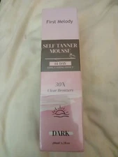 First Melody Self Tanner Mousse 30x Clear Bronzers 6.7oz Dark Expires 3/2027