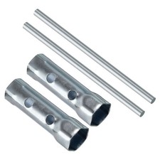 2pcs 16-18mm Double Ended Motorcycle Ignition Spark Plug Spanner Wrench Socket