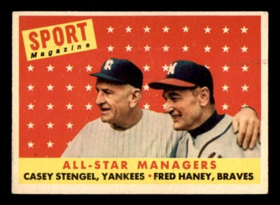 1958 Topps Baseball #475 All-Star Managers EX *e2