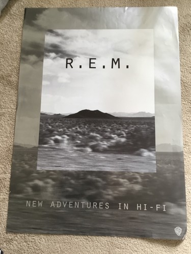 Original Warner Promo Poster R.E.M. New Adventures In Hi-Fi 1996 NOT AD RARE