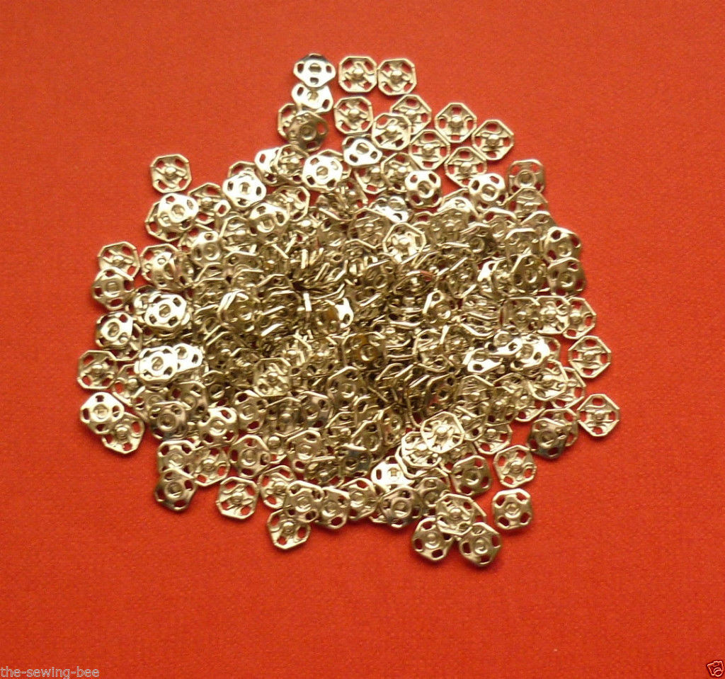 30 SETS Sewing Silver Square Snaps fasteners for use in Vintage Doll