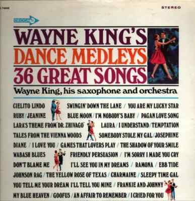 Wayne King Wayne Kings Dance Medleys NEAR MINT Decca Vinyl LP