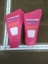 Mother-k powdered Milk Storage Bags 30 hot pink double zip seal