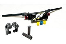 Manillar bajo Fasst Flex 14 amarillo Rox 2" empuñaduras elevables Yamaha Raptor 660 700 todo