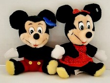 Vintage Minnie Mickey Mouse Stuffed Animal Disneyland Walt Disney World 7 Plush