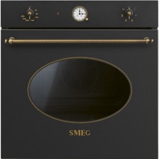 Smeg Forno Elettrico Ventilato da Incasso 70 L 60 cm Classe A Antracite SF68C1AO