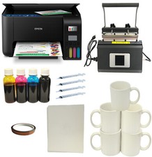 30oz Tumblers Mugs Heat Press Epson EcoTank Printer Transfer Sublimation Ink PK