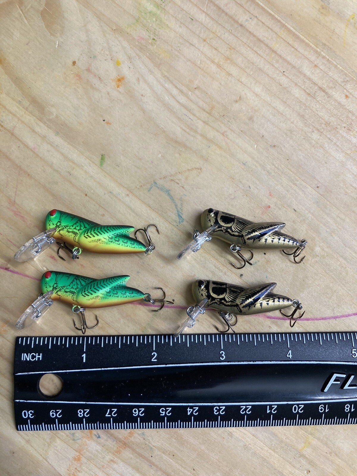 Rebel Lures Crickhopper Lot Of 4 Ultralight Crankbaits eBay