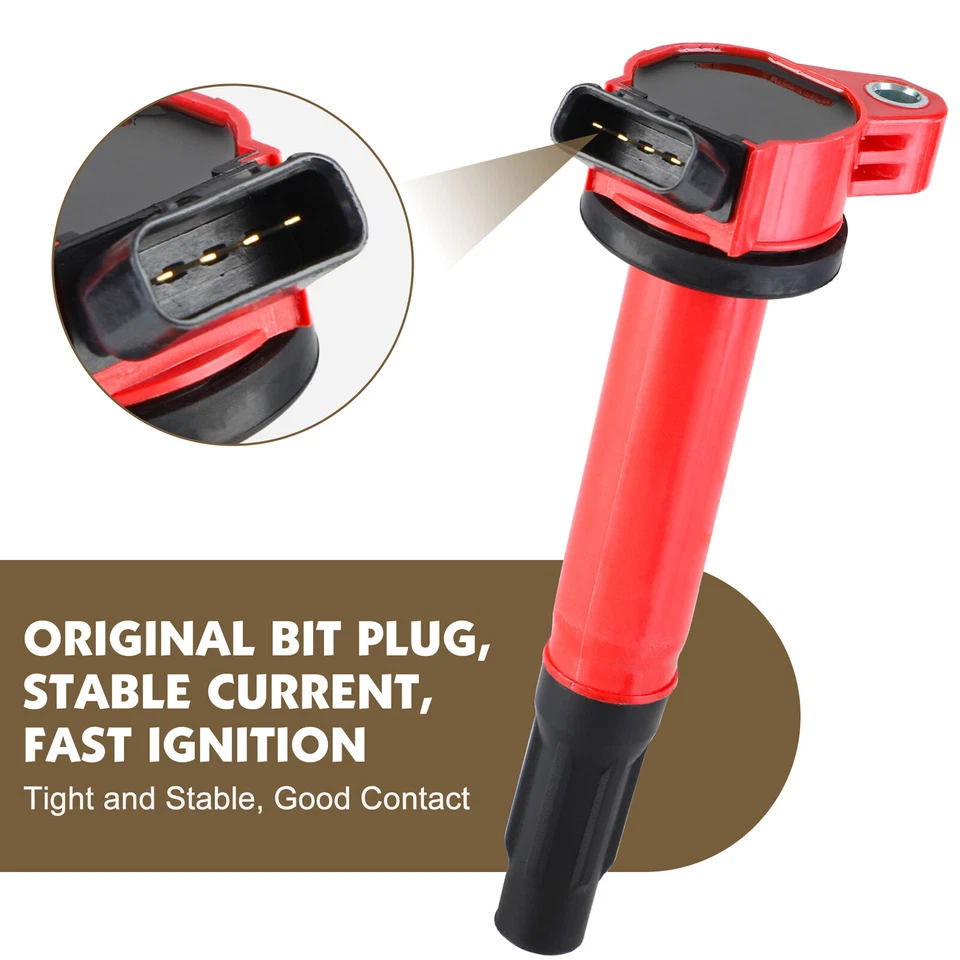 Paquete de 6 bobinas de encendido para Lexus ES300h GS350 GS450h GX460 IS250 IS300 2,5 L UF487 Foto 2 de 4