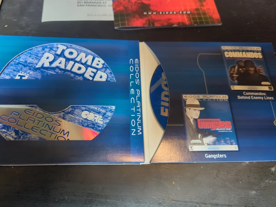 Eidos Platinum Collection Tomb Raider 1 Big Box PC Game Vintage - Image 2 of 3