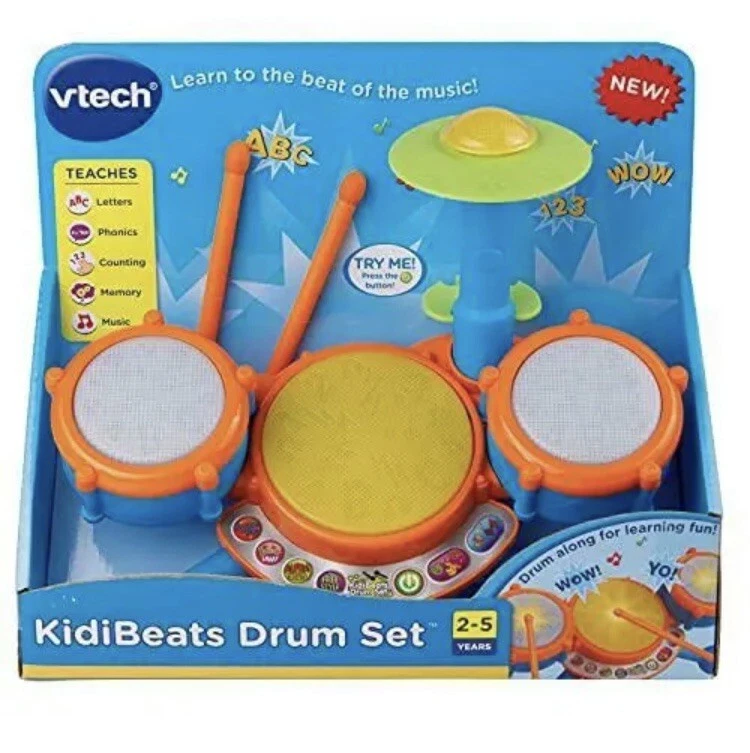 VTech KidiBeats Kids Drum Set Orange NIB eBay