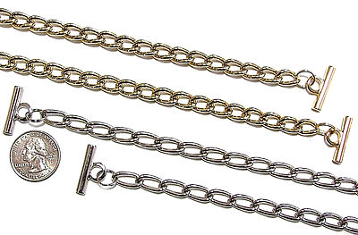2 mm Gold / Nickel T-BAR END Replacement Shoulder Bag Purse Clutch Chain Strap