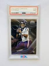 2023 Topps Composite CJ Stroud #120 Chrome Black Rookie PSA 9 Mint RC
