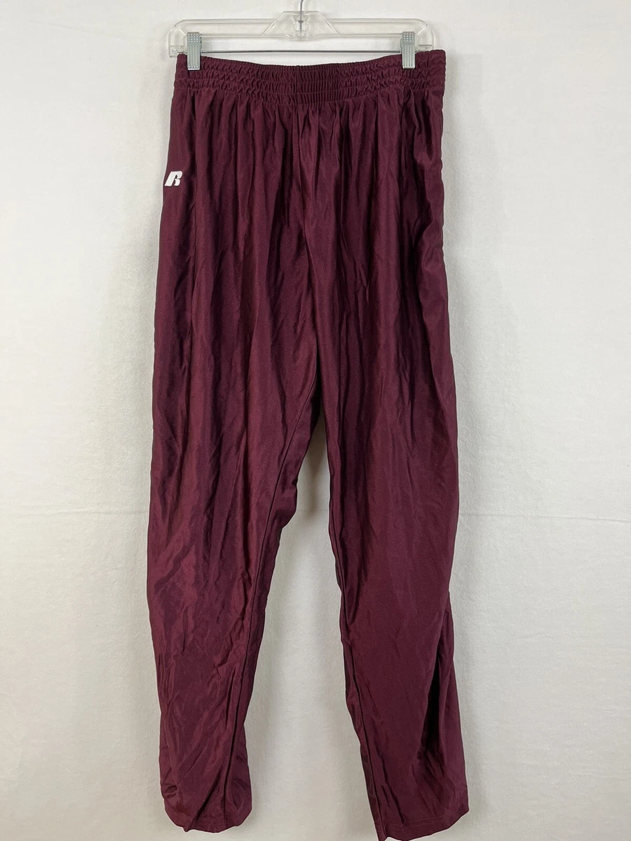 Russell Athletic Maroon XL Warm Up Pants Mens Athletic Sweatpants